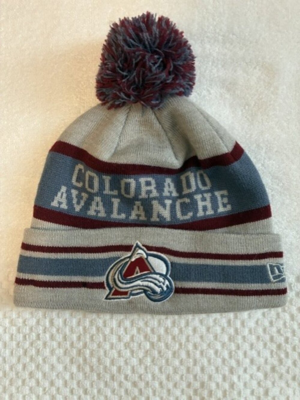 Colorado Avalanche New Era Pom Beanie Hat